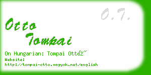 otto tompai business card